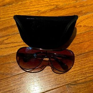 Marc by Marc Jacobs brown aviator sunglasses